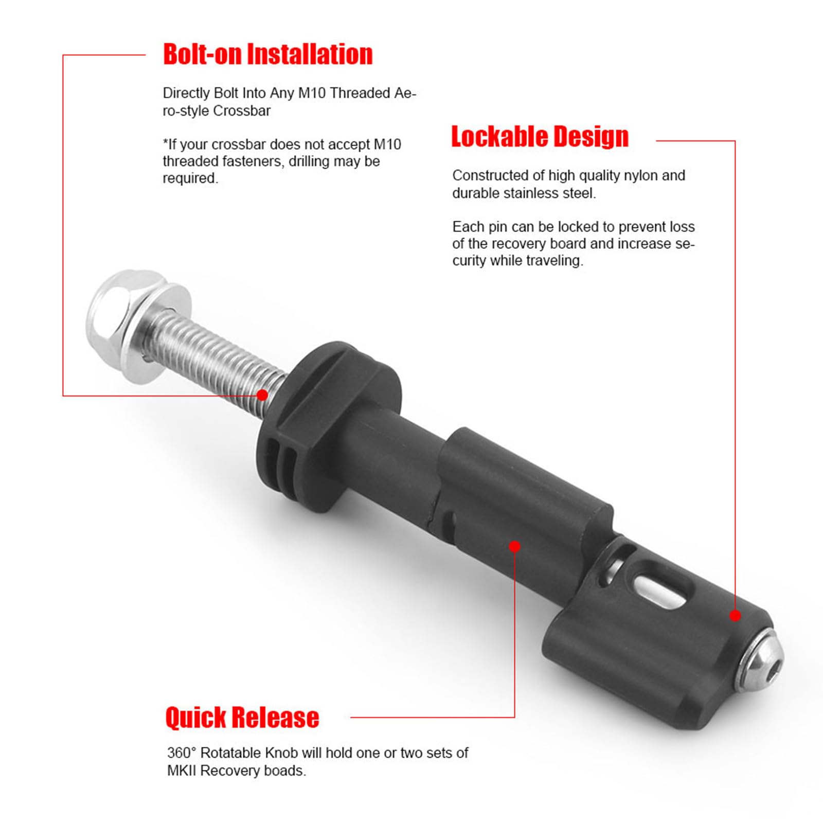 MAXTRAX マックストラックス MKII 2枚 取り付けピン付き